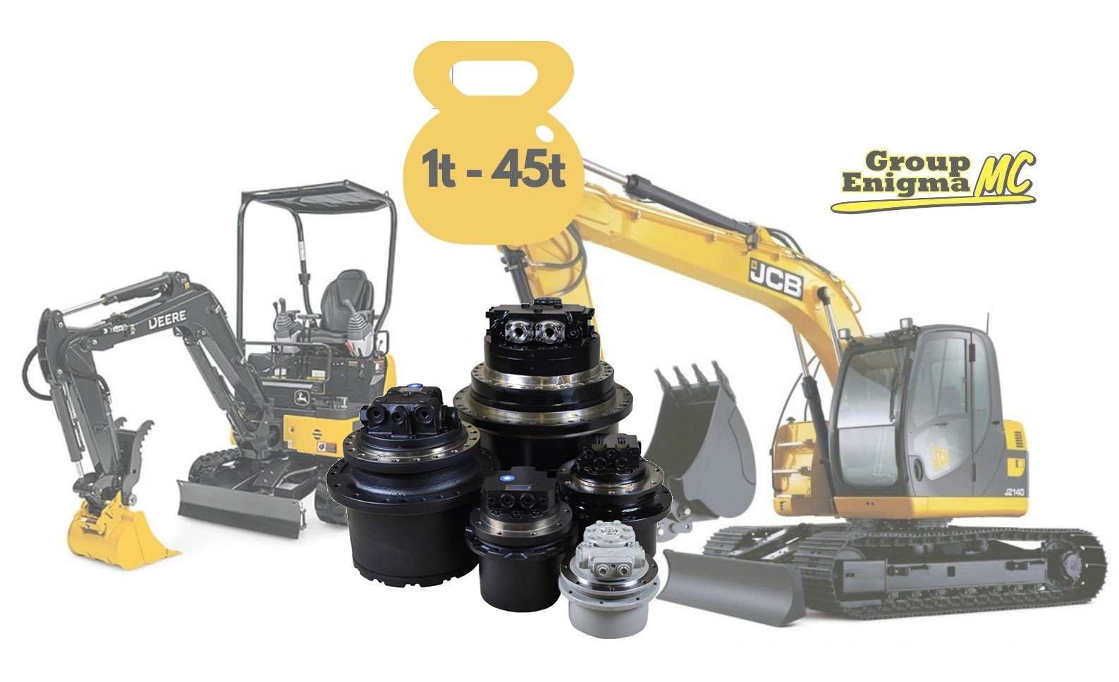 Veliki izbor reduktora sa hidromotorom za mini i velike bagere